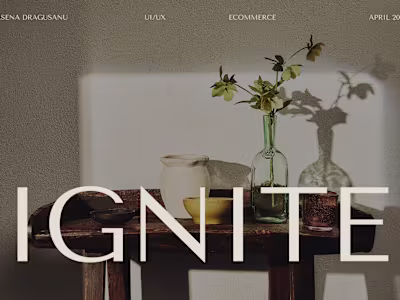 IGNITE E COMMERCE WEBSITE