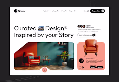 Nōma Interior Design Website - Concept Website