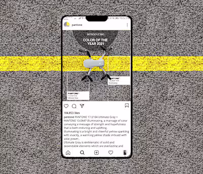 Pantone Color Reveal | Web UI & Social Media Post on Behance