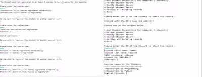 System Course Managment