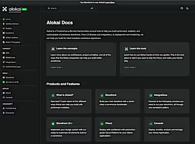Alokai Developer Documentation Overhaul and CLI Project