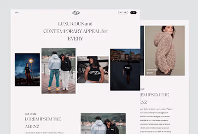 User-Centered Website for a Street Style Clothing Brand Using Fi