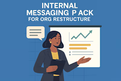 Internal Messaging Pack for Org Restructure