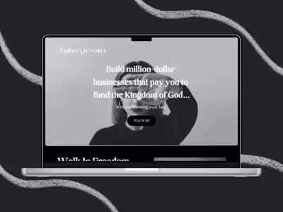 Landing Page Design for Wealth Coach & Program