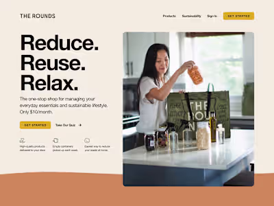 Conversion-optimized Web Design for D2C Subscription Service