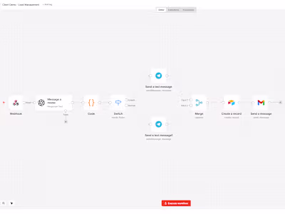 AI-powered lead management system built