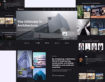 Construction Website (Landing page) :: Behance