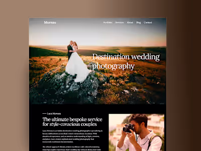 Luka Moreau Photography Website Development