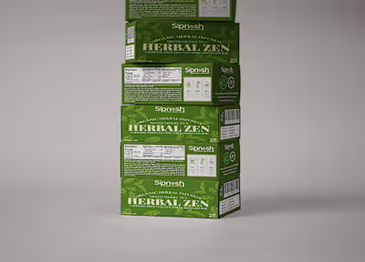Herbal Zen Organic Herbal Tea Packaging Design