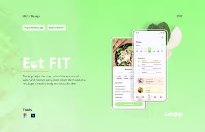 Eat FIT mobile app UI/UX design