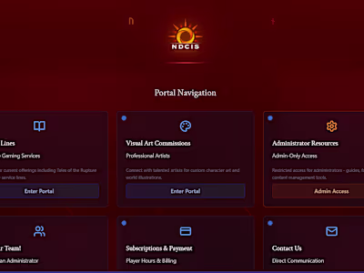 NDCIS Portal & Interactive Platform Development