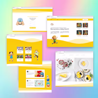 Landing page for Kids center