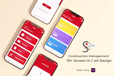 UI/UX Design for construction management app