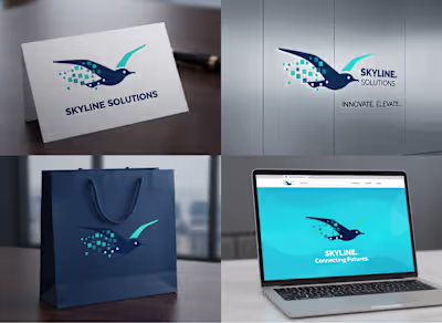 Skyline Solutions: Modern Tech Brand Identity & Logo Design