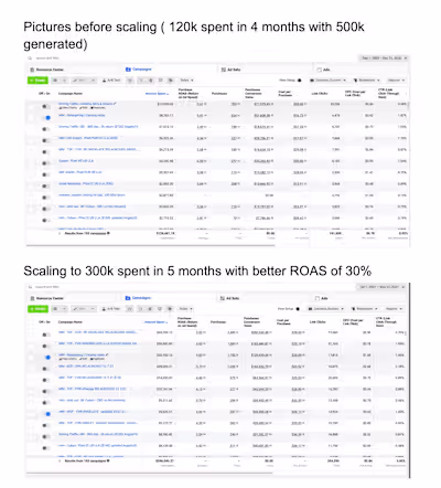 Scaling to 300k FB ads
