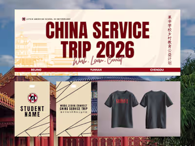 Event Branding: Cultural Service Trip to China