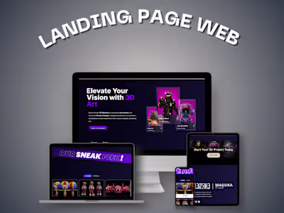 Modern Responsive Landing Page Design