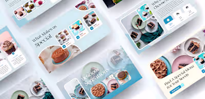 Dessert Brand Presentation Design with Sweet Aesthetics