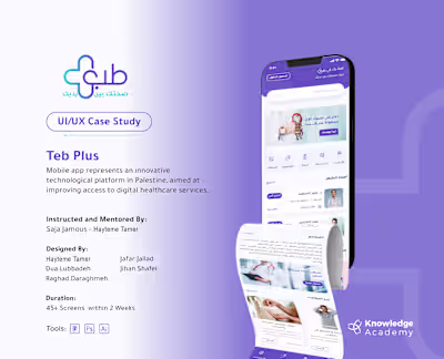 UX/UI Case Study for Teb Plus App