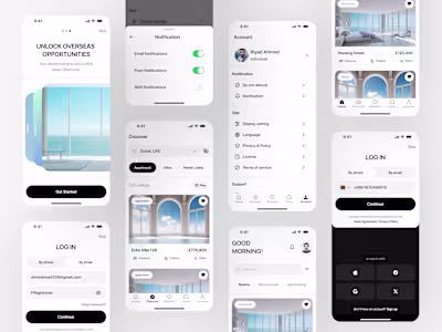 Best Real Estate Mobile App - UI Design 2025