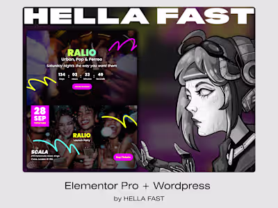 Event Landing Page | Figma to WordPress (Elementor)