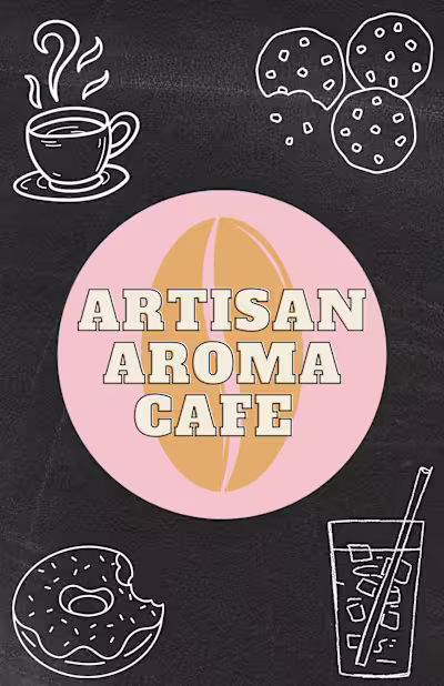 Coffee shop menu card on Behance