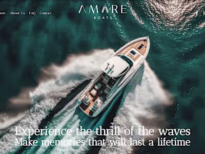 AMARE BOATS | Luxury Yachts Website