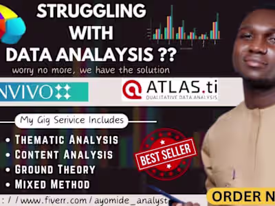 I will do qualitative data analysis using nvivo and atlasti