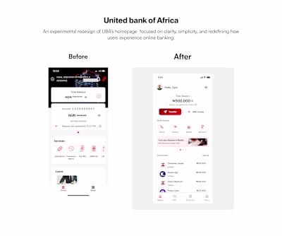 UBA Homepage Redesign