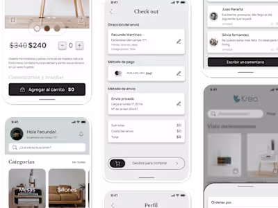 Krea: furniture e-commerce app