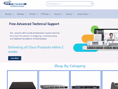 Netshop Technologies Ecommerce web design 