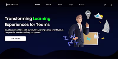 Saas app landing Page UX UI Design on Behance