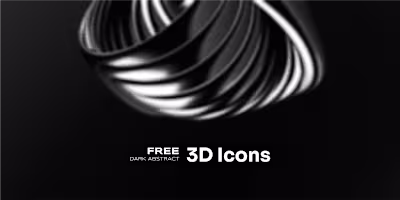 Dark 3D Icons Abstract (Free)-The RLVNT Studios