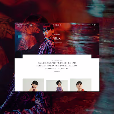 Art direction & Webdesign for Metiseko eshop