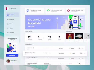 Multi Vendor eCommerce Web Application UI Design