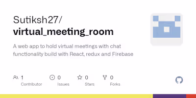GitHub - Sutiksh27/virtual_meeting_room: A web app to hold virt…