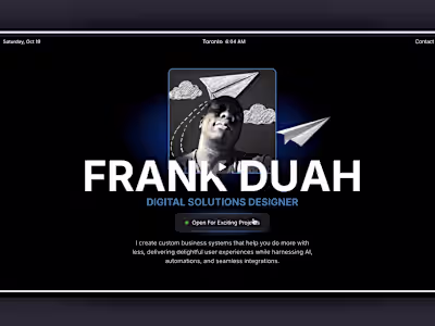 Framer Portfolio Website Design