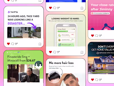 Various Static Social Media Ad Creatives