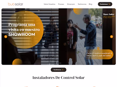 BuoSolar - Web Development in Framer