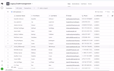 Gift Card Management Database I built a complete Gift Card M...