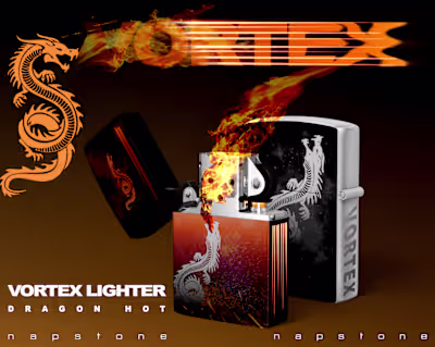 Vortex Lighter - 'Dragon Hot' Ad Campaign