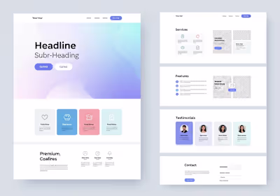 This mock website was created