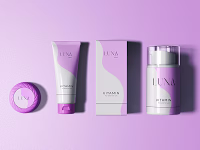 Cosmetic Product packaging, label design