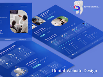 smile dental website design