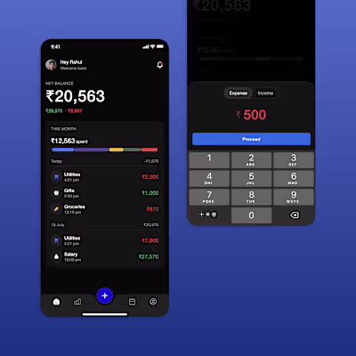 Finance Tracker - Mobile Design
