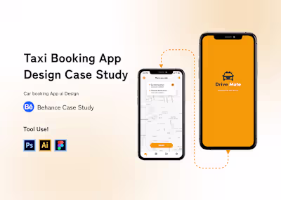 TAXI BOOKING APP DESIGN on Behance