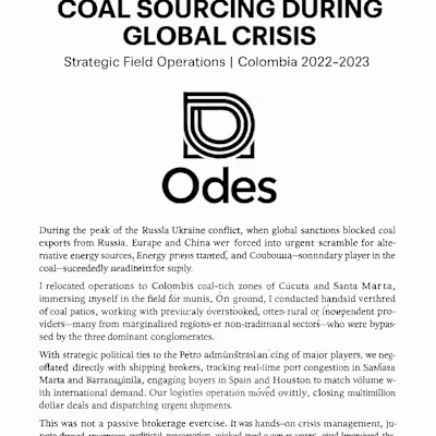 Energy Crisis Strategic Sourcing 