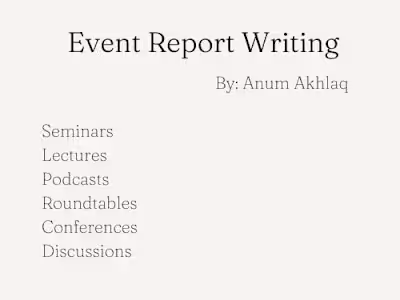 Report Writing