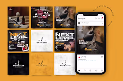 Media Branding for Next Level Barbers