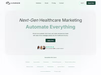 Website design CloudGain​